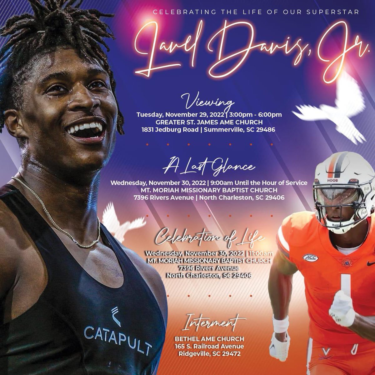 JeffreyLampkin's tweet photo. Official Arrangements For Our βTylerβ #RIHCuzzo πππ#LampkinStrong #DavisStrong https://t.co/VCvtrpJ01x