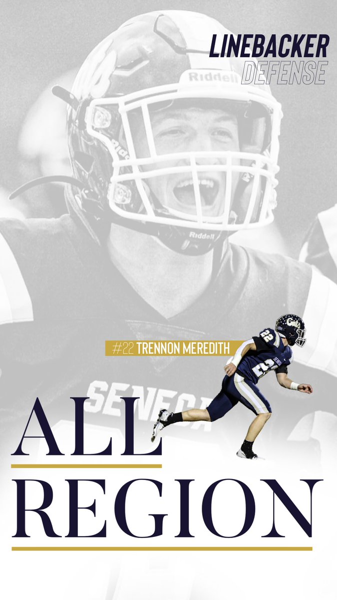 Congrats to <a href="/MTrennon/">Trennon Meredith ™️🔝🔜</a> on his All-Region selection!  This class of ‘24 prospect is a 2-time All Region player and has over 50 tackles for loss the past two seasons!