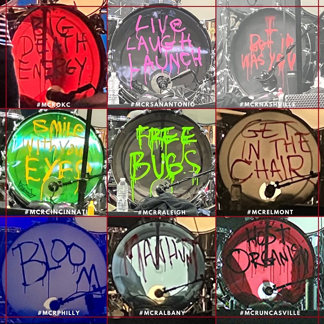 The MCR Archive on Twitter "ALL OF THE DRUMHEADS FOR THE NORTH