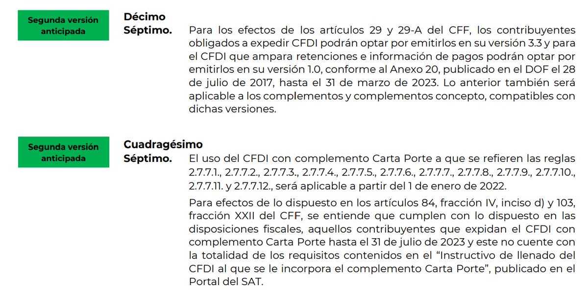 PacoCeb's tweet image. Versiones anticipadas de la RMF. CFDI 4.0 para el 1 de Abril 2023