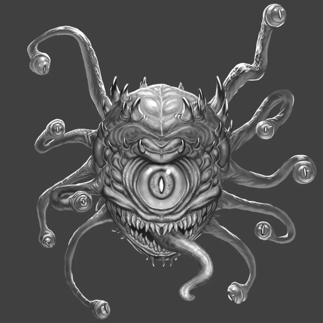 Beholder draw....maybe going for a Xanathar for painting...He's gonna need some jewelry though....
.
#beholder #dnd #art #artist #digitalartist #conceptart #adobephotoshop #dungeonsanddragons #fantasyart #digitalart #xanathar #draw #photoshop #sketch #artsketch #fantasy #wip