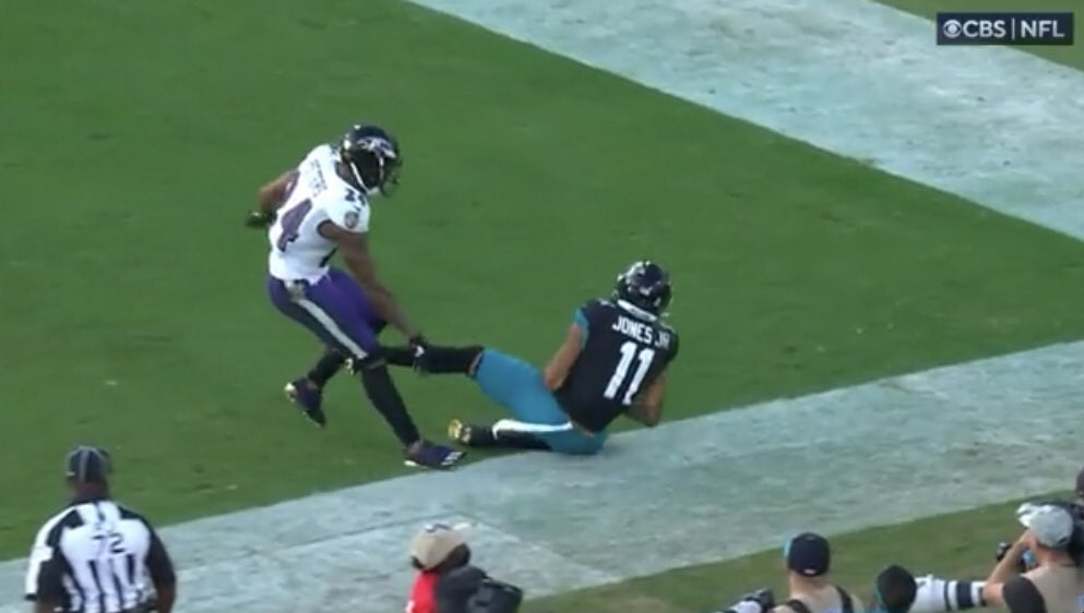 One of these was incomplete and the other was a touchdown……..