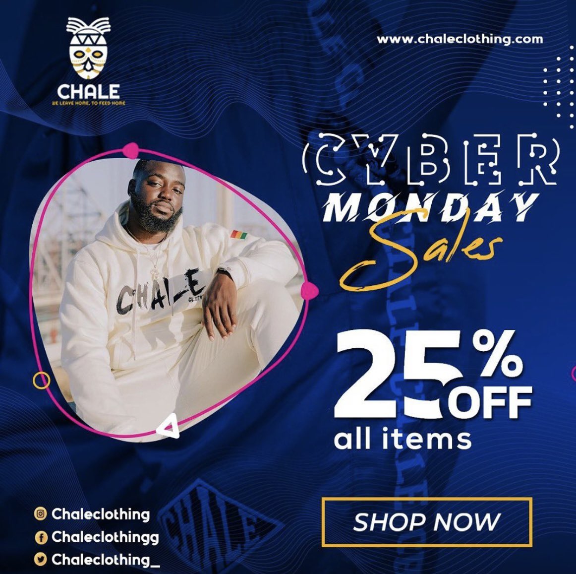 IT’S CYBER MONDAY! still a few more hours to go. Link in bio to shop your fav celebs fav brand 🤩 
#FIFAWorldCupQatar2022 #gha #ghanablackstars #CyberMonday2022 #chale #FIFAWorldCupQatar2022