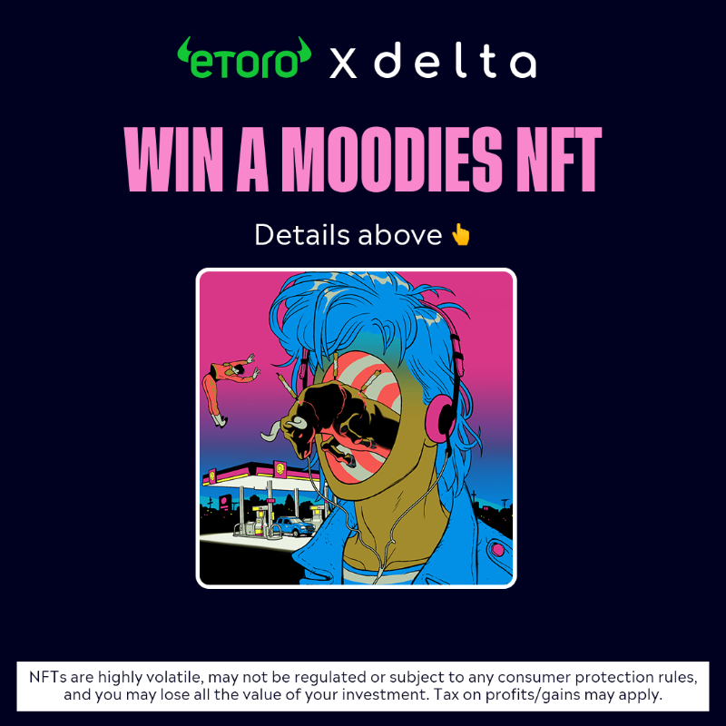 eToroAU's tweet photo. ✨eToro #NFT Giveaway✨

We are giving away a @moodiesbyhanuka NFT😎

To win:
1️⃣Follow @eToroAU &amp; @getdelta 
2️⃣RT this post
3️⃣Comment what asset you think will perform best in 2023

⏳Ends 8th Dec