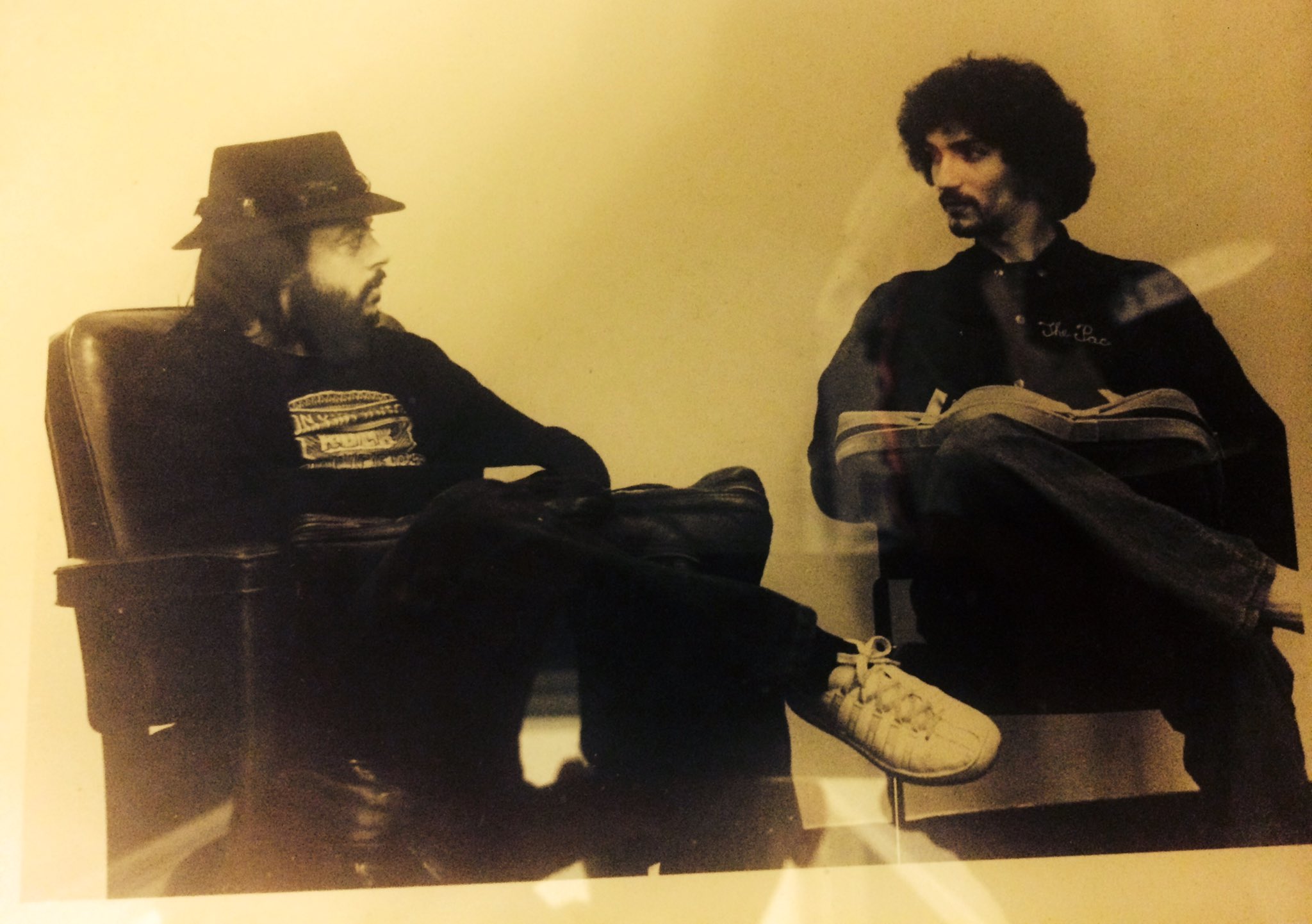 Happy 82nd birthday to trumpeter Chuck Mangione. Seen here with me, his A&M Records promo man, St.Louis 1978. 