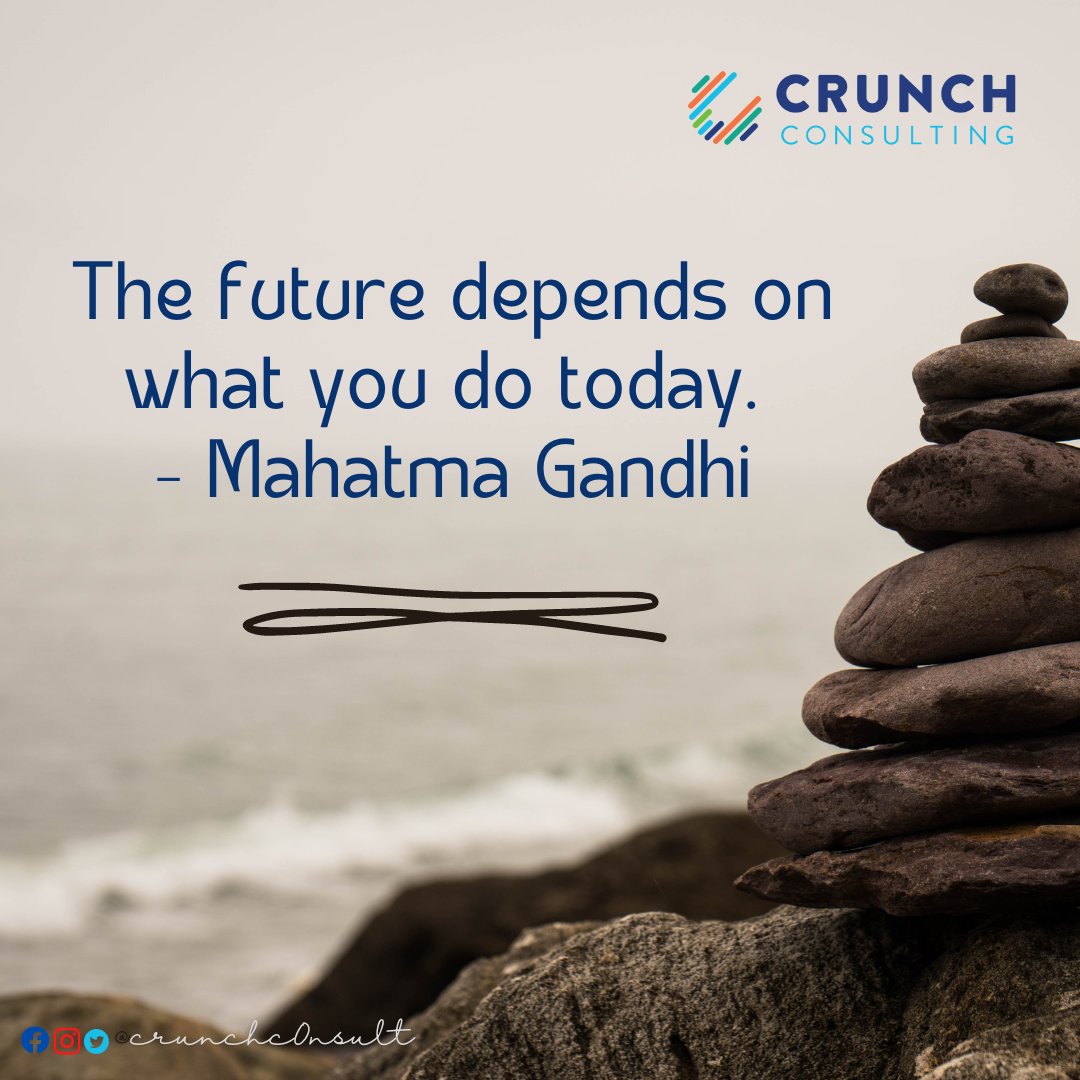 crunchc0nsult's tweet image. Mondays set the tone for the entire week, so might as well make it fulfilling. Start building and take that leap.

The future depends on what you do today. - Mahatma Gandhi

#WeCrunchNumbers #CrunchConsulting #monday