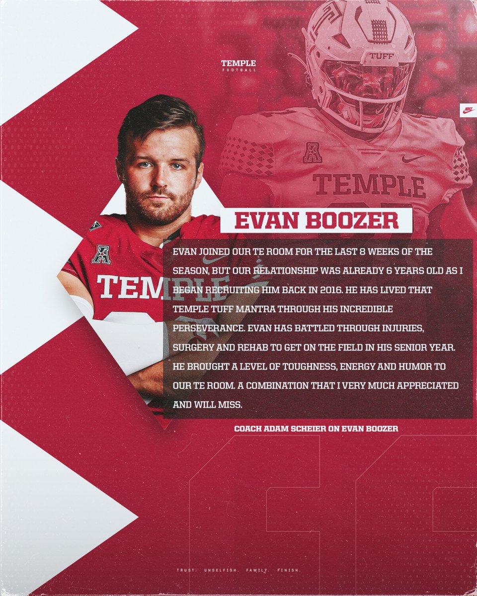 Temple_FB's tweet photo. Senior Spotlight: Offense
@BabyBoozer84 
@luke1foster 
@TPergine
  
#TempleTUFF https://t.co/ZtjduZAN2i