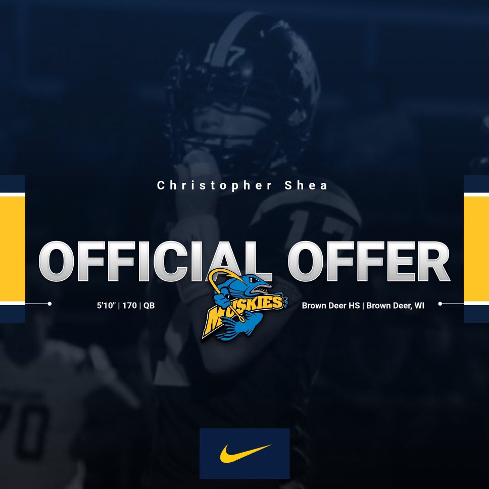 Chris17Shea's tweet photo. I would like to thank @CoachKensey and the whole @LUMuskieFB staff for my first official offer ‼️🔥 https://t.co/TiPHcQVPHz