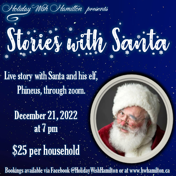 WishHoliday's tweet photo. Looking for a unique way to spend some time with #Santa🎅in the comfort of your own home this holiday season? We've got just the thing for you!

Live zoom feed with Santa &amp; his elf Phineus. Lasts about 40-45 mins starting at 7 PM. DM or visit https://t.co/iCXK0rDY04 for details. https://t.co/USdSvWODlq