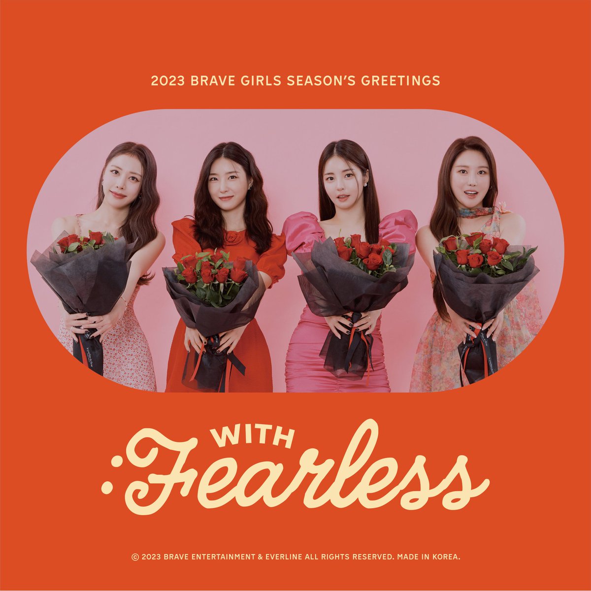 Fearless_INTL's tweet photo. 🌹 BRAVE GIRLS 2023 SEASON'S GREETINGS

Is now available on @Ktown4u_com ! 🎆

🔗 https://t.co/4EiiqFWn0D
--
#BraveGirls #브레이브걸스 #2023SEASONSGREETINGS #WITH_FEARLESS https://t.co/RFrlTsaGpY