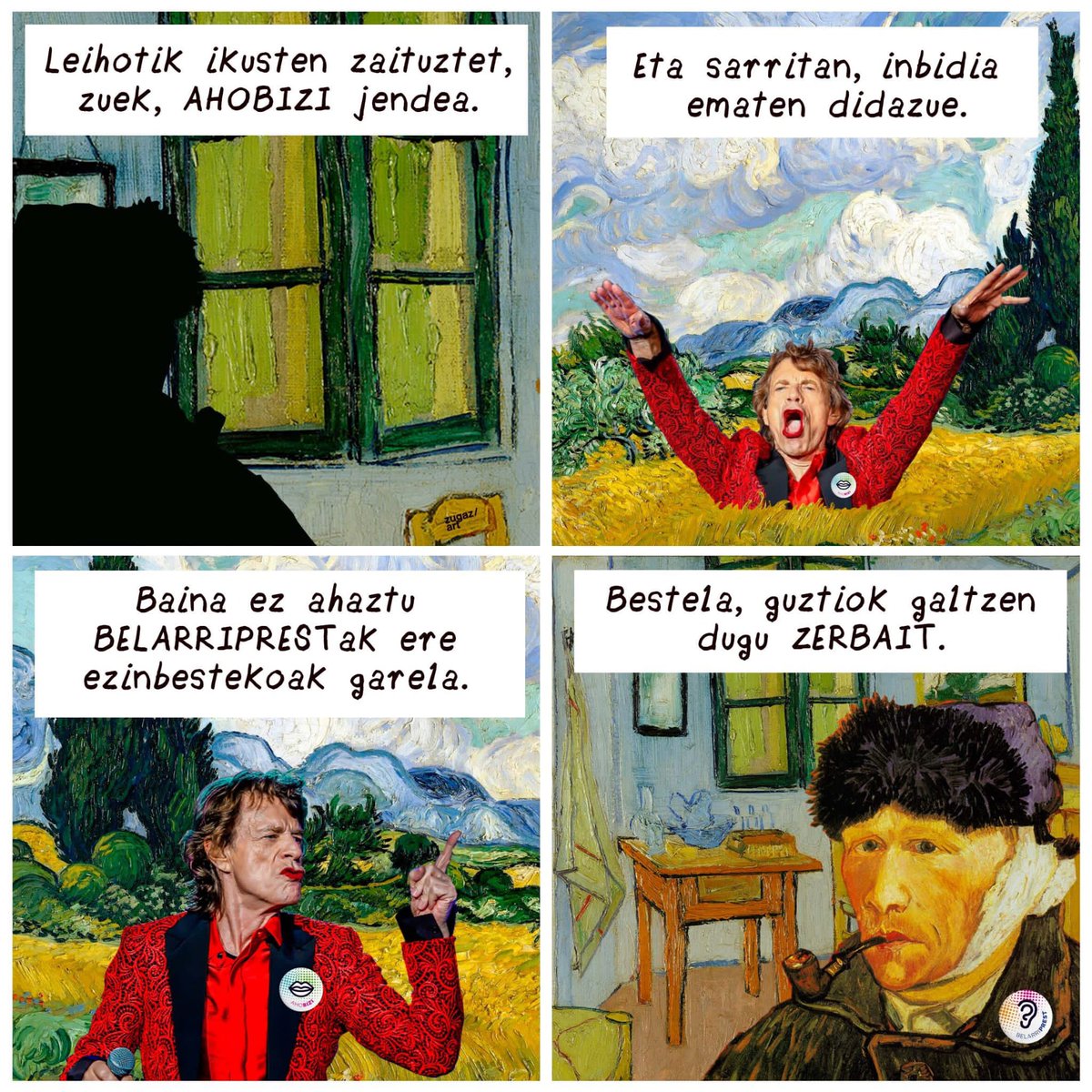 📣 Egun on ahobizi eta belarriprest guztioi!!! Ariketaren azken egunetan sartu gara!

✍️ Gaurkoan, zuentzako, Unai Iturriagaren komiki tira!

▶️ Jantzi txapa: bistaratu komunitatea
▶️Eutsi hartutako rolari! 

#Euskaraldia2022 
#hitzezekitekogaraia