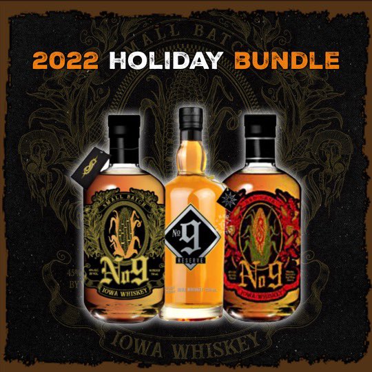 We’ve got #SlipknotWhiskey now available as a limited edition 3-Pack this holiday season! The bundle includes: Slipknot No. 9 Iowa Whiskey, No. 9 Iowa Reserve, AND Red Cask No. 9 Iowa Whiskey. Secure yours now while they last at: knot1.co/no9holiday22