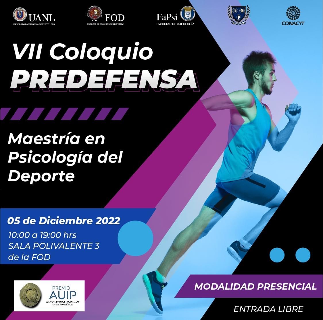 VII Coloquio PREDEFENSA

05 de Diciembre 2022
10:00 a 19:00 hrs
SALA POLIVALENTE 3
.
.
.
.
.
.
.
#FOD #UANL #COLOQUIO