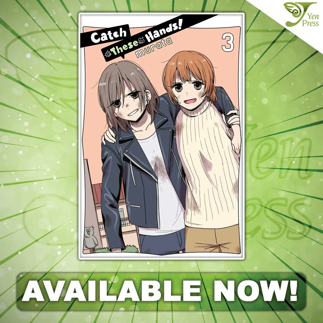 yenpress's tweet photo. Takebe's eager to leave her delinquent past behind. But, when suddenly faced with their relationship's greatest challenge yet, Takebe seeks to convey her feelings in the only way she knows how—with her fists!

Catch These Hands, Vol. 3 is available now: https://t.co/jHQszhxEmi https://t.co/cgEelSccn0