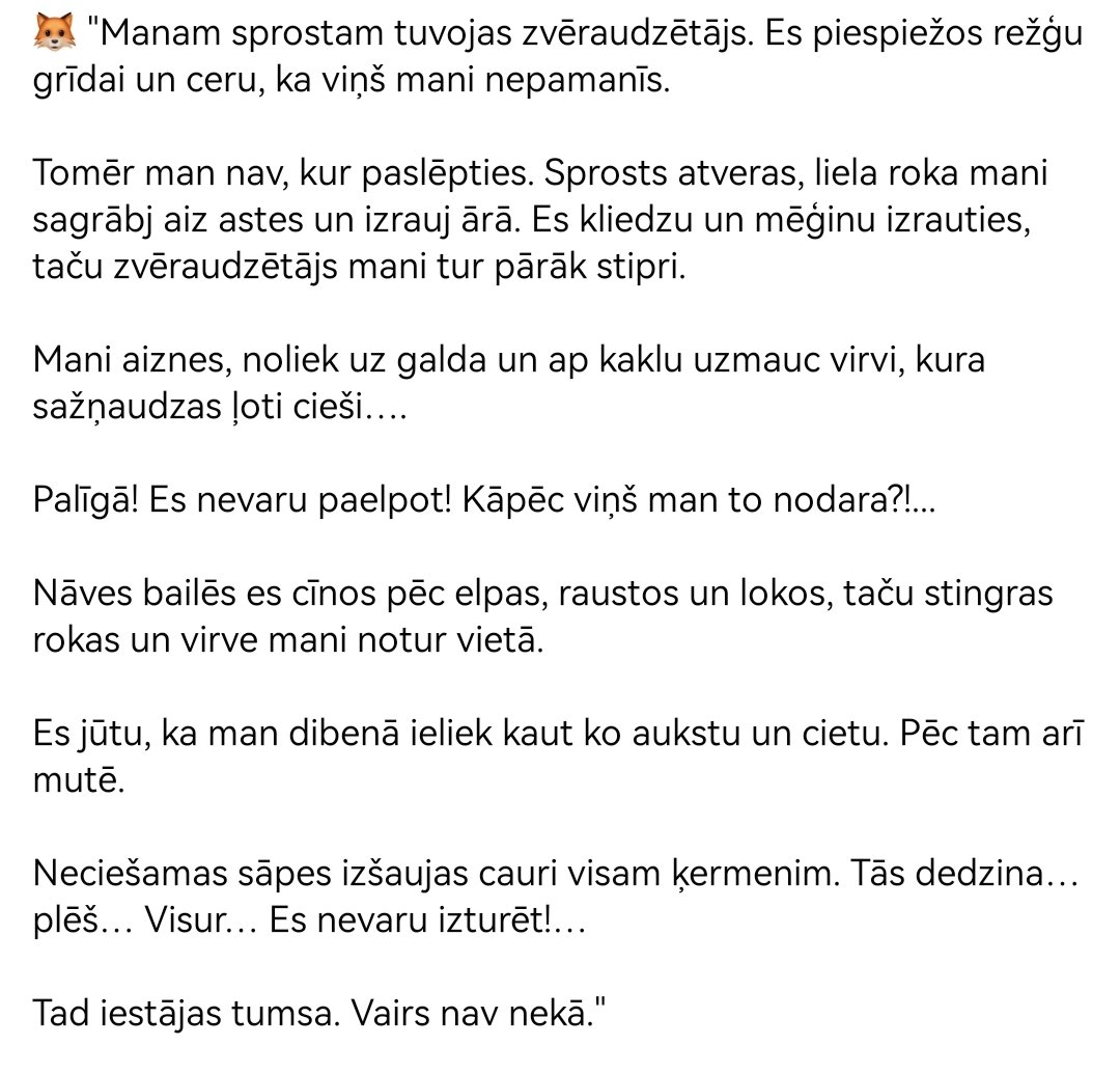 Zooteeka's tweet photo. 🦊 Lapsas zvēraudzētavās nogalina ar elektrību. Kāpēc? Naudas dēļ: nogalinot ar elektrību, mazāk sabojā kažokādu - nav caurumu un asins traipu.

Paraksti ES pilsoņu iniciatīvu, lai šis murgs beidzas visā Eiropā: https://t.co/dbpJeondjW
Līdz vasarai valstīm kopā jāsavāc 1 miljons! https://t.co/TWCpGMmaMS