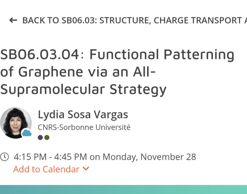 Dr_curieosity's tweet photo. Made it to #MRSFall2022 ! Really happy to share with the #organic #electronics community some of @FernezQuentin 's PhD results on #graphene #functionalisation today! https://t.co/amAtCzNDGA