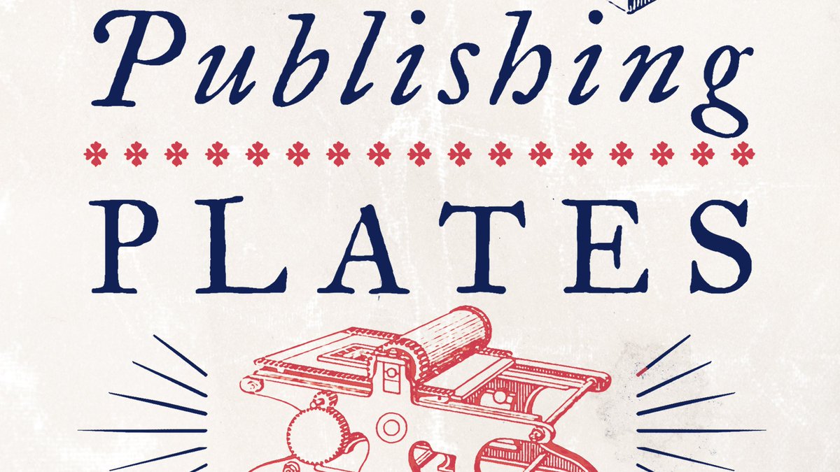 Join us on Thursday, December 1 at 2pm EST for a #PHBAC Virtual Book Talk featuring Jeffrey Makala who will be discussing his new book, 'Publishing Plates: Stereotyping and Electrotyping in Nineteenth Century US Print Culture.' Info and registration here:
americanantiquarian.org/virtual-book-t…