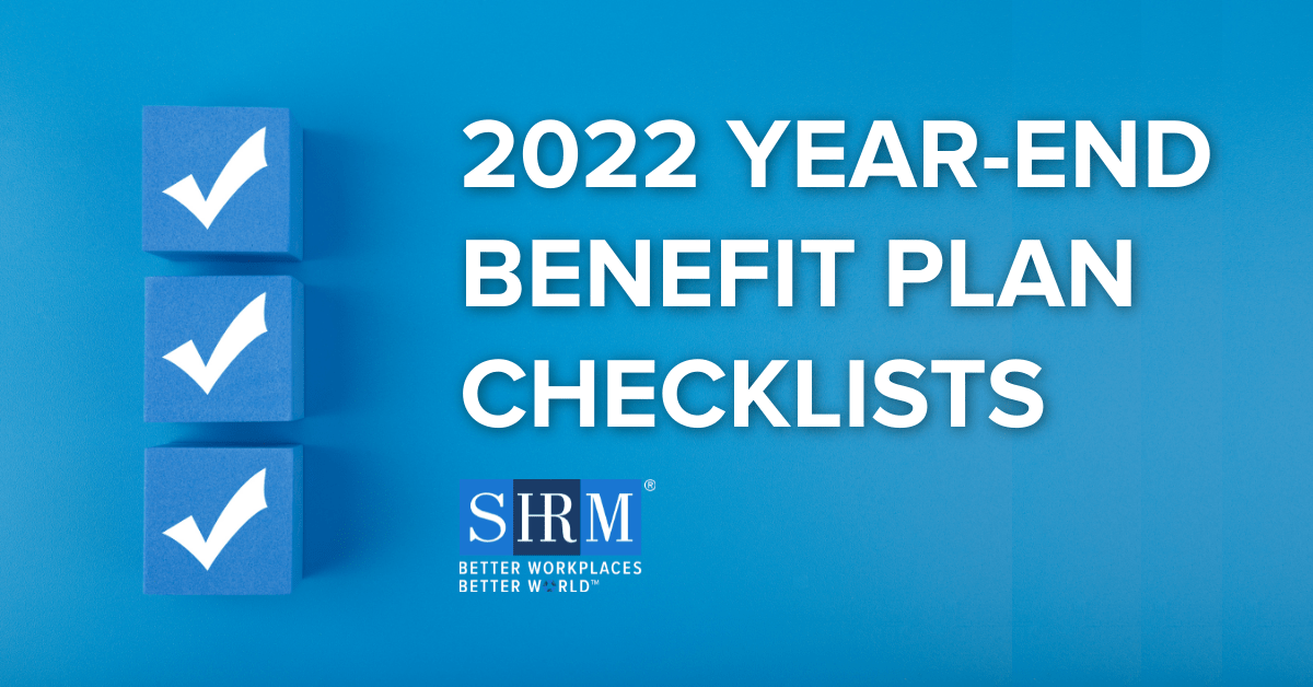 SHRM's tweet photo. The end of the calendar year brings more than #employee performance reviews and holiday celebrations. Administering employee #benefit plans can mean daunting year-end to-do lists. Explore the resources we've compiled to help! https://t.co/bvUulUbVdb #SHRMAdvisor https://t.co/Lu2rxZVBuH