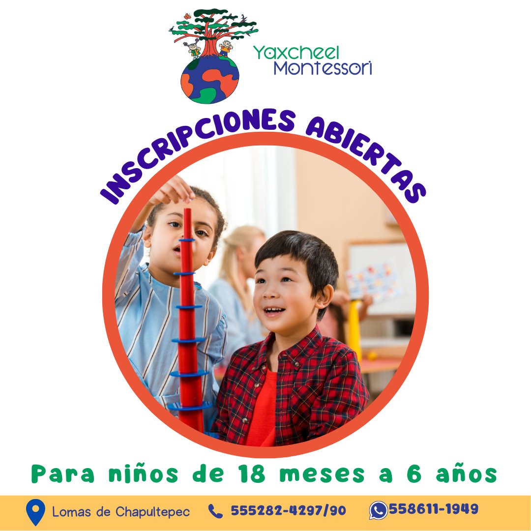 En Yaxcheel Montessori los niños aprenden de manera lúdica, en un entorno de libertad y de respeto que les ayudará en un futuro a incorporarse a la sociedad.
¡Visítanos y convéncete de que somos tu mejor opción!