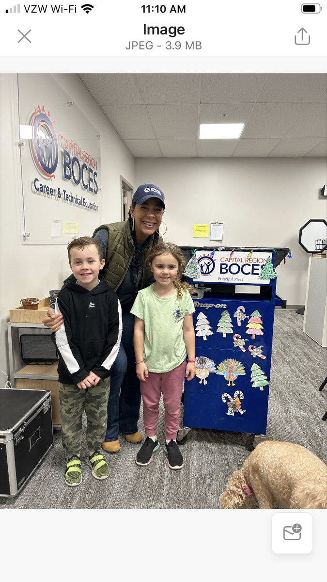 SheletteRPleat's tweet photo. It’s always a family affair on our Albany #CTE campus @CapRegionBOCES 🥰 Last week Chef Weakly’s children surprised me & decorated my #MobileOffice for the holidays🥰 Even Butterscotch Pleat was excited 😂🥰#BlessedAdmin #ImAFormerElemPrincipal🤷🏽♀️😉😂 https://t.co/PhlXYlSth5