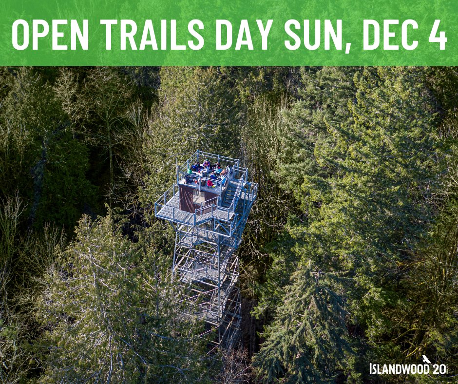 FREE open trails day on Sun, Dec 4th!  🥾 Enjoy six different natural ecosystems, visit our glorious canopy tower and treehouses, mosey to our picturesque suspension bridge and the serene beauty of Mac’s Pond. Bring some lunch and have a family picnic! 👉 bit.ly/3VxNqYV