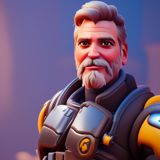 artisticstyleai's tweet photo. Portrait of George Clooney using the overwatch style #Dreambooth #StableDifussion #OverwatchStyle #Overwatch https://t.co/qVsN0vGNty