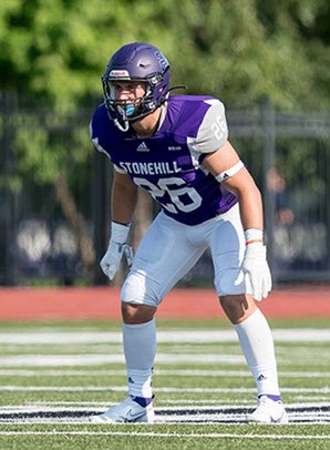 HollistonFBAlum's tweet image. Another of Coach Gardner’s crew for todays alumni shoutout! 2017 grad Sam Athy &amp;amp; his illustrious career at Stonehill! 3-year starter &amp;amp; Captain. 2X 1st Team All NE-10. 2021 NE College Football Writers All Star Team. Panther brotherhood proud of this guy! @samathylete @StonehillFB