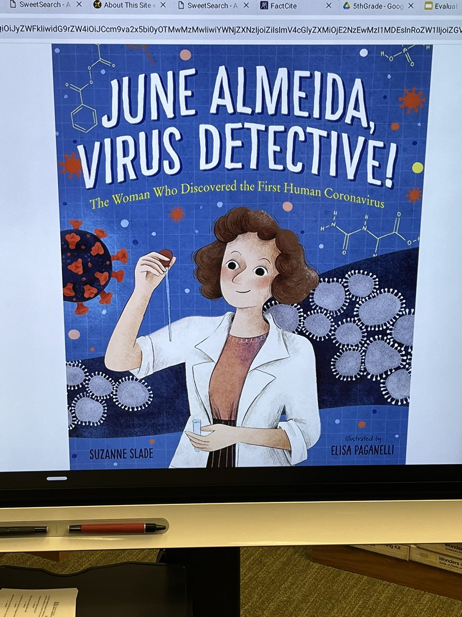 qrbryant's tweet photo. Ms. Byrnes read us a book about the first coronavirus #qrspride https://t.co/MkAAguMxIE