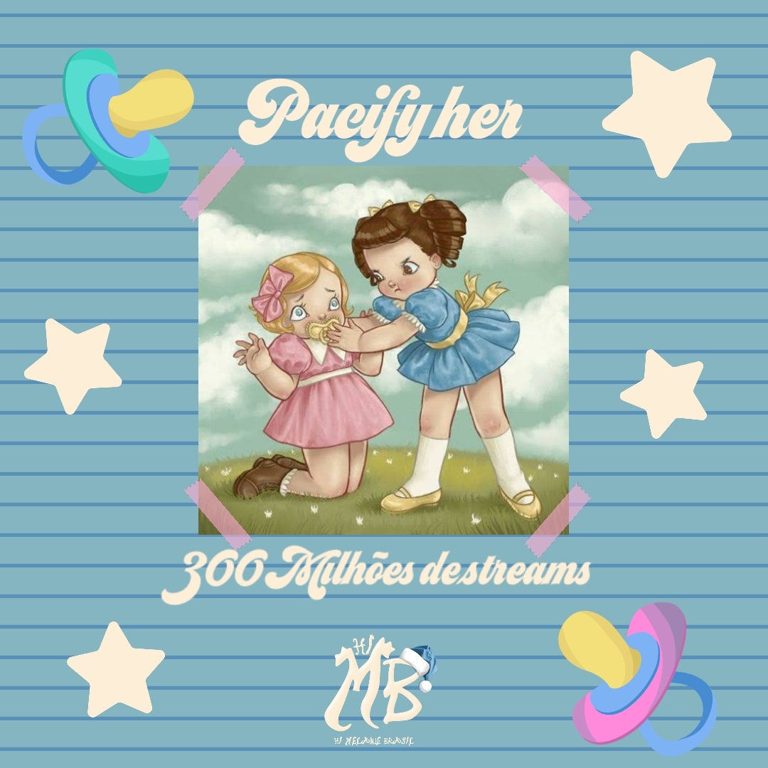 himelaniebra's tweet photo. PACIFY HER🍼

Pacify her 11° faixa do álbum crybaby da Melanie Martinez utrapassou a marca de 300 MILHÕES de streams !!! Essa é a quarta música da Melzinha a conseguir esse feito.💗✨

#melaniemartinez #crybaby #k12 #mm3 #littlebodybigheart #pacifyher https://t.co/OQpuIt37DV