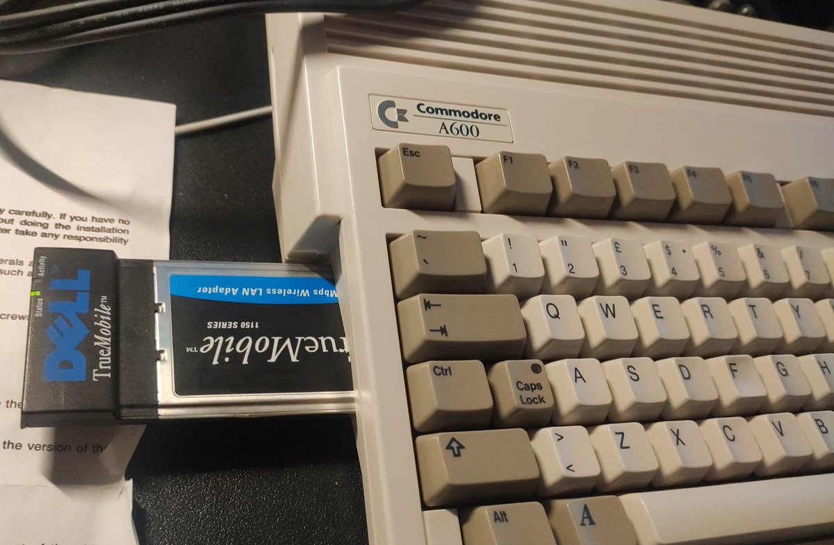 Finally playing #Aquabyss on real hardware Amiga600 connected on wifi! Cool!!! 🤟🤟🤟🕹️
#amiga #retrogames #newgames
