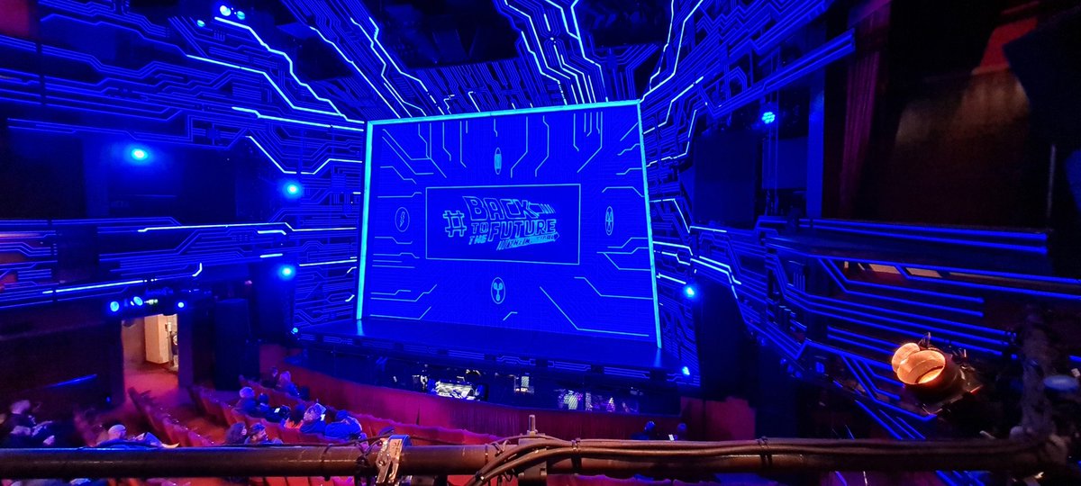 Terajin's tweet photo. Great Scott! I'm ending a wonderful pre-birthday celebration at the Adelphi Theatre to watch Back to the Future: The Musical setup by @Aquasan  #BackToTheFuture https://t.co/CJgwprPIzB