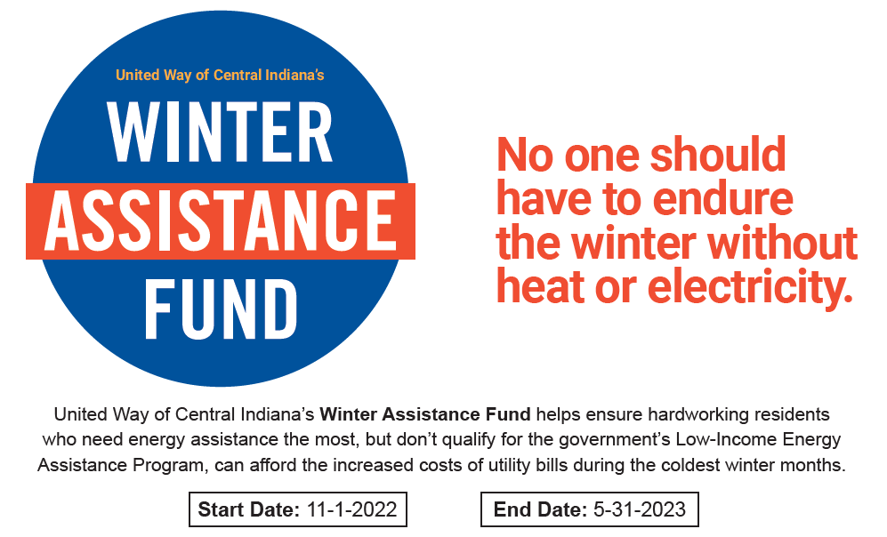FairHousingIN's tweet photo. "United Way of Central Indiana's Winter Assistance Fund helps ensure hardworking families who need energy assistance the most can afford the increased costs of utility bills during the coldest winter months." https://t.co/qkVQ6OixOa