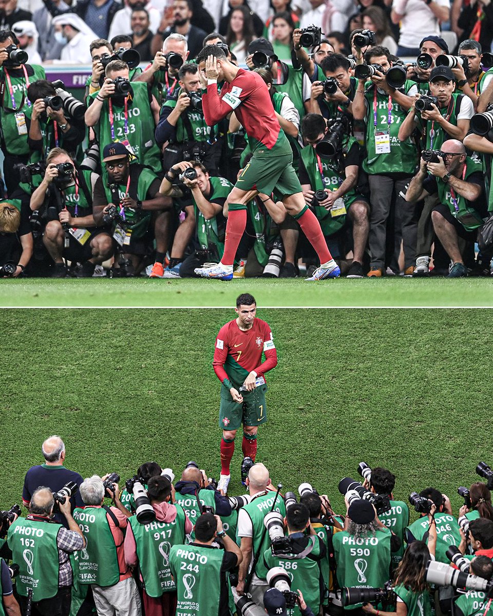 ESPNFC's tweet photo. ALL EYES ON CRISTIANO RONALDO 👀📸 https://t.co/AESBOZBCOw