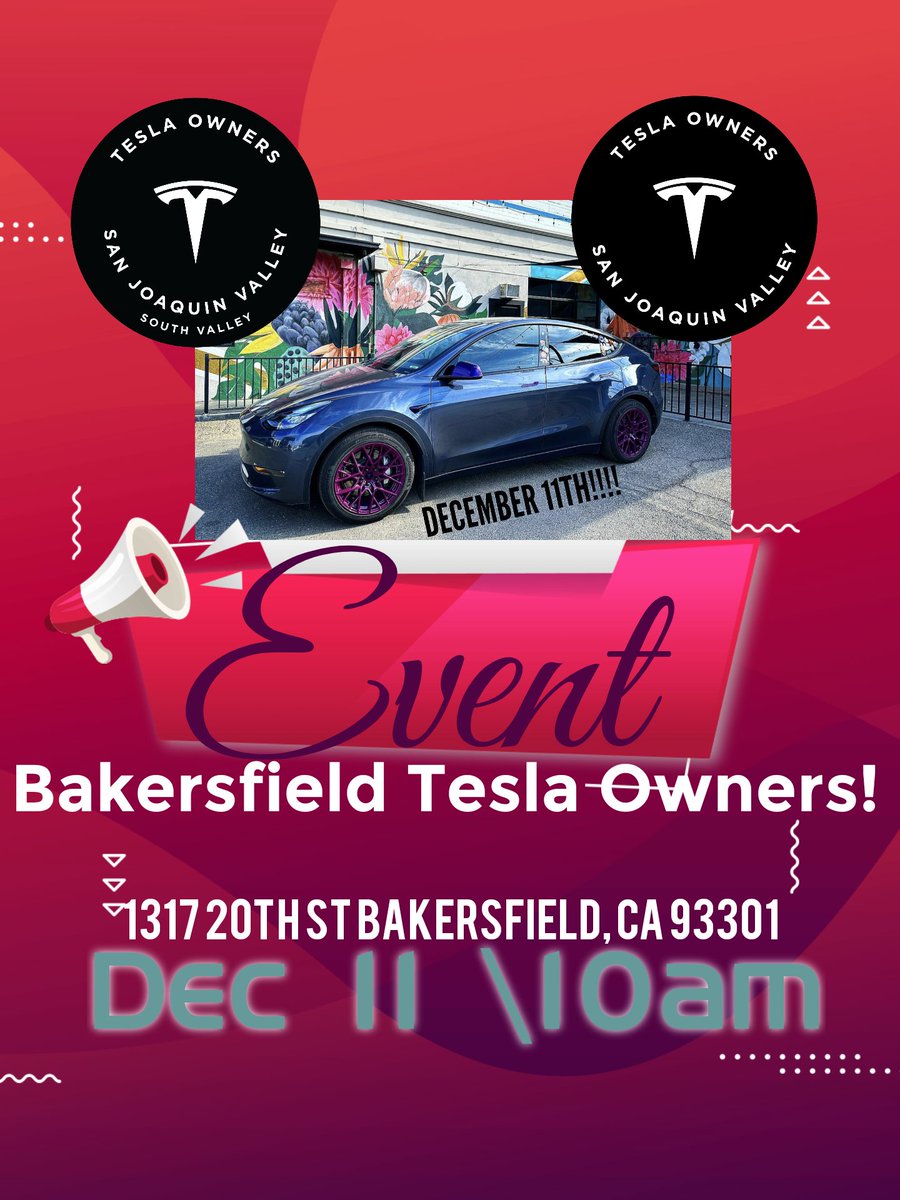 Tesla Owners Of San Joaquin Valley tweet media