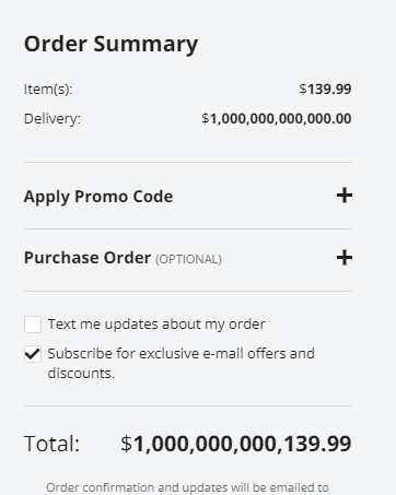 chapizard's tweet photo. Hi @Newegg I was told this had Free shipping but there seems to be a slight markup for Alaska. I'm not sure Elon Musk can even afford this shipping but maybe he can send a rocket over from SpaceX for cheaper? This is not photoshopped. #CyberMonday https://t.co/aSMQLREQTT