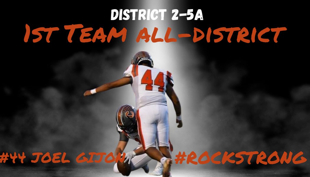 District 2-5A 1st Team All-District #8 QB Lleyton Brown, #1 DB/RB Jamel Acosta-Lewis, #44 K Joel Gijon #bEastSide