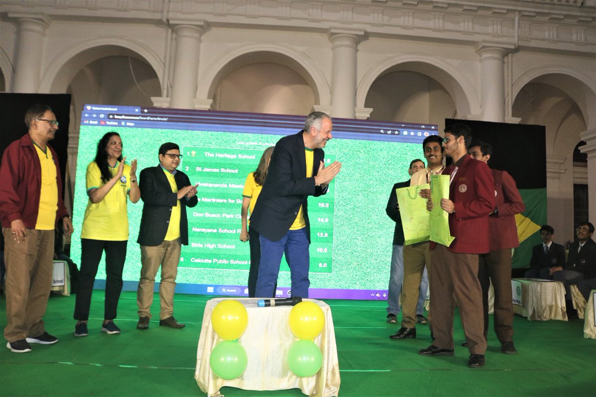 IndianMuseumKol's tweet photo. Indian Museum, Kolkata in collaboration with the Embassy of Brazil organised a quiz competition with students from various schools of Kolkata on November 28, 2022 at the central courtyard of the Indian Museum, Kolkata.
#EmbassyofBrazil
#AzadiKaAmritMahotsav
@MinOfCultureGoI https://t.co/93sDEPP27s