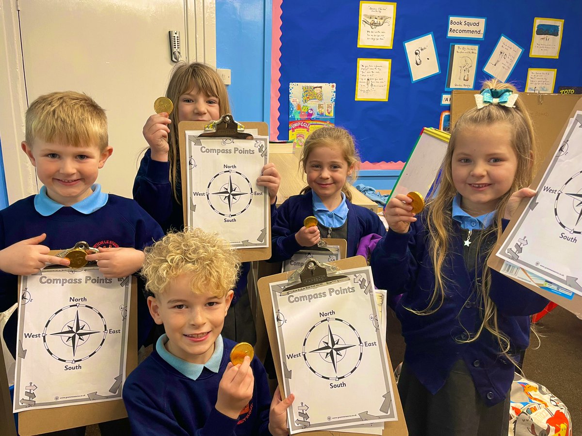 Class 1 had lots of fun using compass directions to find the hidden treasure around school last week! 🏴‍☠️ #pirates #sturtonrocks <a href="/Sturtonhead/">Mark Elliott</a>