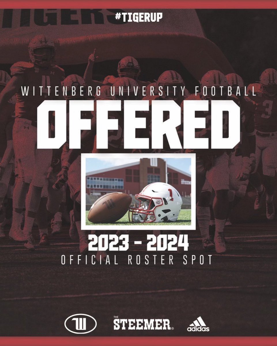 After a great conversation with <a href="/Coach_Conwell/">Dan Conwell</a>  I am grateful to receive an offer from Wittenberg!! 🔴⚪️ <a href="/WittAthletics/">Wittenberg Athletics</a> <a href="/ToledoCCHS_FB/">Central Catholic Football</a>