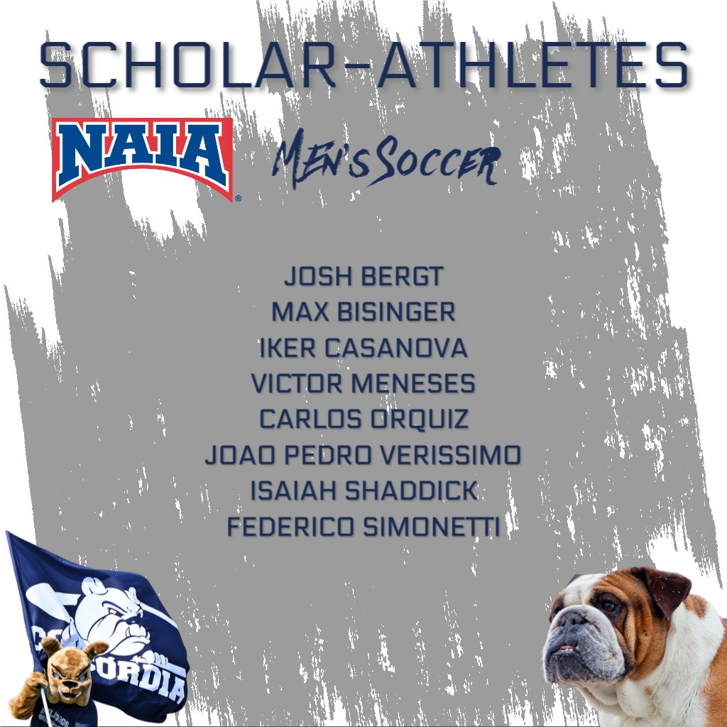 ⚽ | Congrats to the eight Bulldogs from <a href="/CUNEMSOC/">CUNE Men's Soccer</a> who have been named NAIA Scholar-Athletes!

📚 RELEASE ➡️ bit.ly/3ilkwNx.