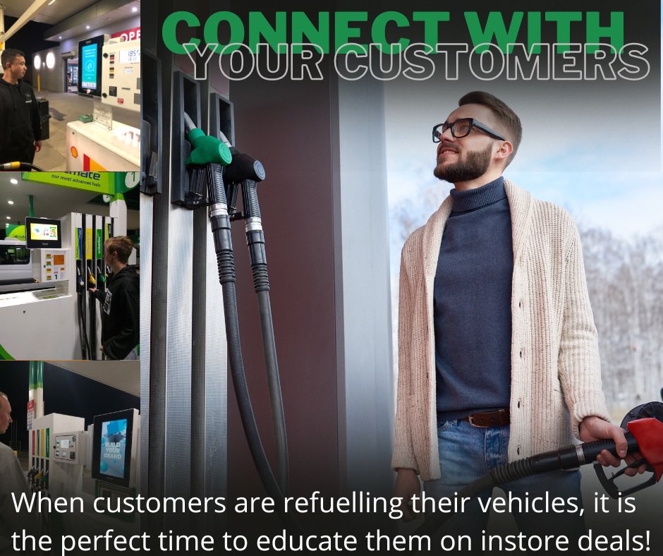 AdvertoGlobal's tweet photo. Our #digital #pump ⛽️ media devices, enable fuel retailers the platform to connect 🤲🏼 with their customers whilst they are in a purchasing mind-frame. When customers are 🤔 refuelling their vehicles is the perfect time to educate them on instore deals! https://t.co/J8sjQFlQwL