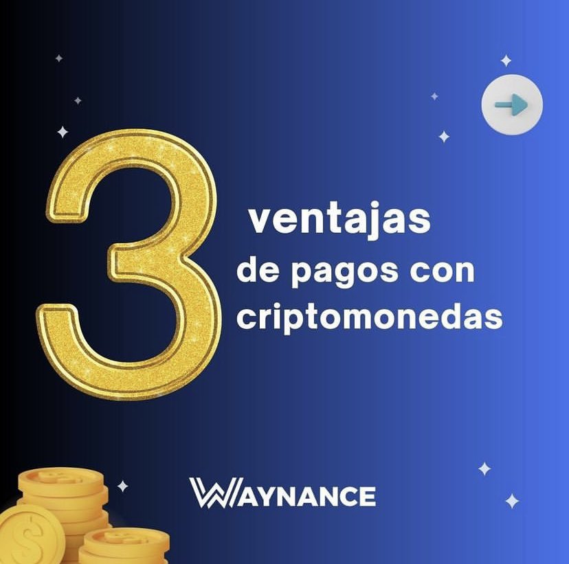 Waynance's tweet photo. 3 ventajas de pagos con criptomonedas:
Y tΓΊ, ΒΏYa utilizas todas estas ventajas? π
#MetaMask, #SafePal #TrustWallet #TokenPocket #AlphaWallet #btc #bitcoin #waynance #waynancetech #blockchain #waynancenews #btc #cryptos #criptomonedas #web3 https://t.co/vFlEEyv49V