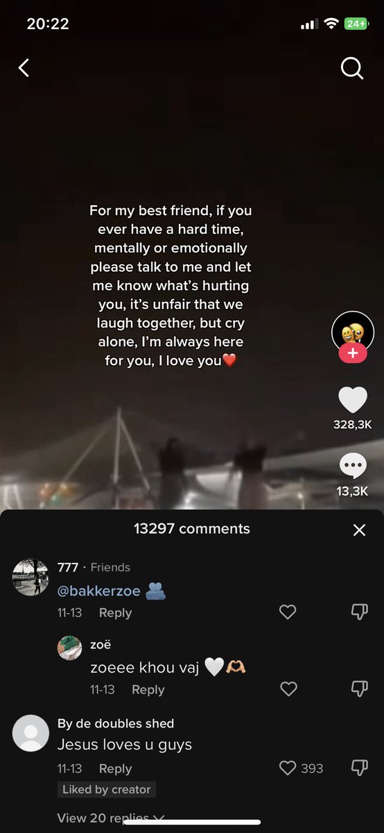 moksj was van plan om ff lief te doen xx