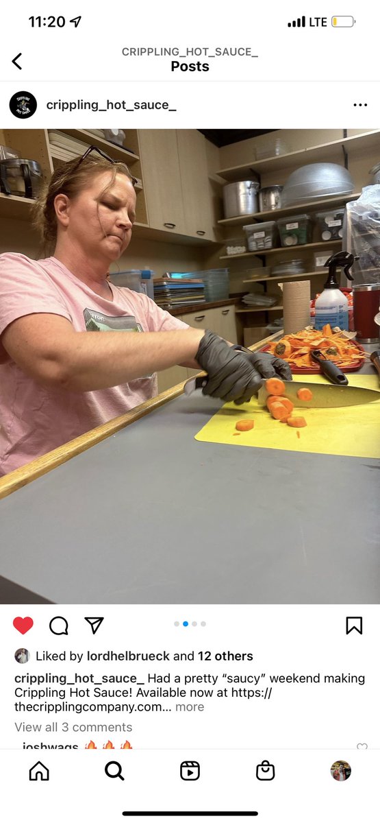 The whole family working hard to make the best hand crafted hot sauce made in our kitchen with love (and some spicy tears 🌶 😭)