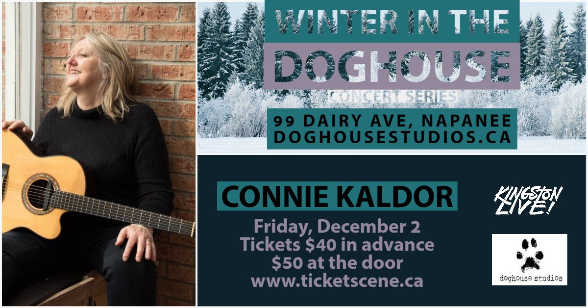Planning to attend Connie Kaldor on Friday but haven’t bought your tickets yet? 
Buy them within the next 24 hours and you’ll be entered for a chance to win them, courtesy of @Kingstonist! Buy your tickets here: ticketscene.ca/events/42492/