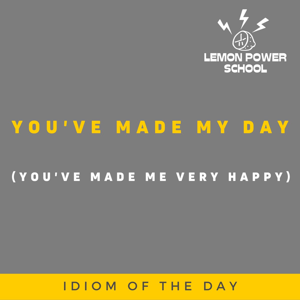 tlteducation's tweet image. 🍋⚡️🇬🇧 Nuestro #lemontip de esta semana os trae una expresión que seguro que escucharás a menudo y que probablemente que ya conozcas. ¿O no? ¿La has utilizado en alguna situación?

Venga, aprovecha y utilízala hoy mismo 🙌🏼📒⚡️

#lemonpowerschool #englishlanguage #esl #eal