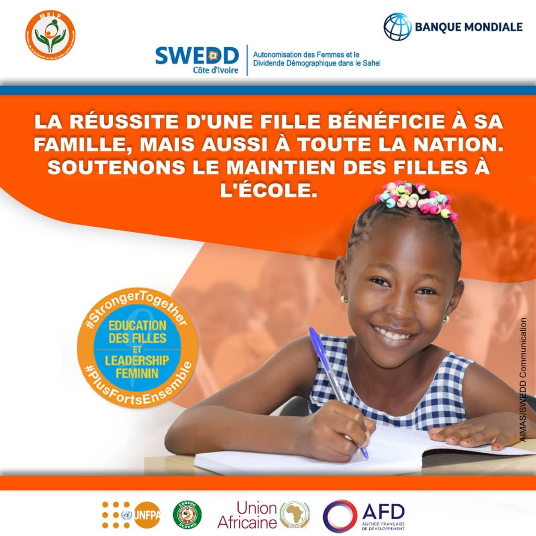 La scolarisation de la jeune fille,améliore la santé et les moyens de subsistance, contribue à la stabilité sociale et stimule la croissance économique à long terme.Elle est aussi essentielle à la réalisation de chacun des 17 objectifs de développement durable <a href="/sweddci/">Swedd Cote d'ivoire</a> <a href="/MaliSwedd/">SWEDD MALI</a>