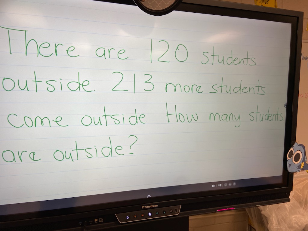 IC_Kirkpatrick's tweet photo. @MrsJTukes Keesha Brown's 2nd graders are working hard to solve real world problems. #modelwithmath #ncts https://t.co/JdblsXDtA9