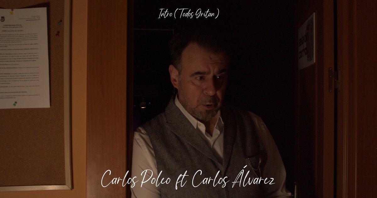 poleomusic's tweet photo. Intro (Todos Gritan)
Estreno Viernes 16 de Diciembre en todas las plataformas.
Videoclip oficial, en el canal de Youtube de @elviejoactor 
#estrenomusical #lanzamientomusical #CarlosAlvarez #ópera #Música #videoclipmusical #nuevoalbum #carlospoleo #eldevenirdeloscangrejos https://t.co/VJ6Yrth6l9