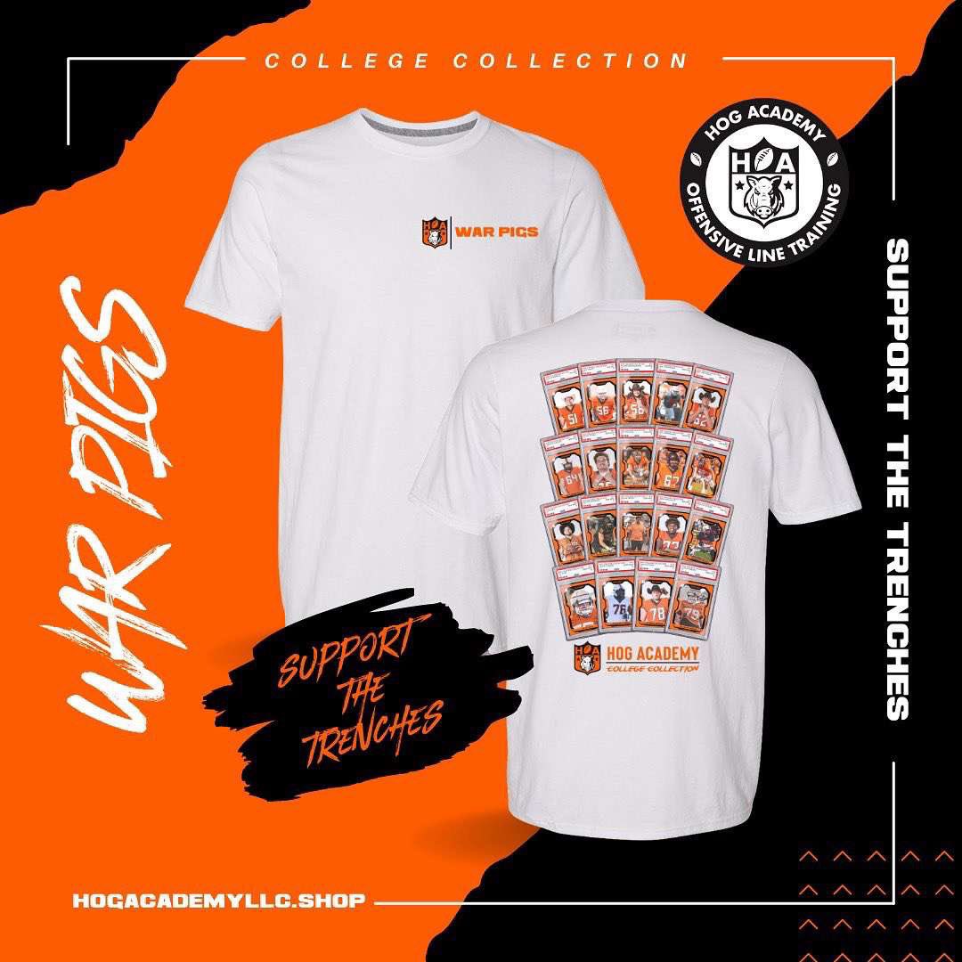 jakehenry_05's tweet photo. Excited to partner with @hogacademyllc for Year 2 of their exclusive College Collection!

📲 Check it out using the link in my bio! 

#CollegeCollection 
#SupportTheTrenches https://t.co/R1KbYAOEA7